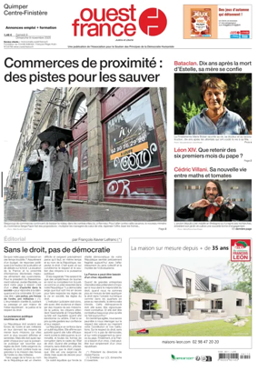 Cover of Ouest France (Quimper)