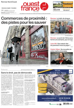 Cover of Ouest France (Rennes Nord)