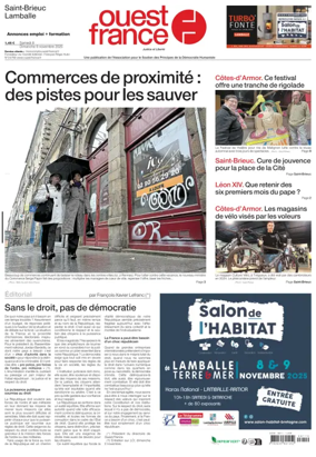Cover of Ouest France (Saint-Brieuc)