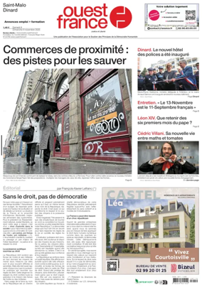 Cover of Ouest France (Saint-Malo)