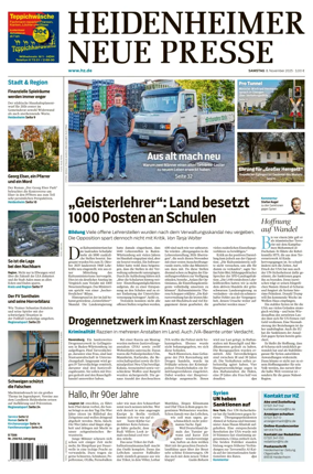 Cover of Heidenheimer Neue Presse