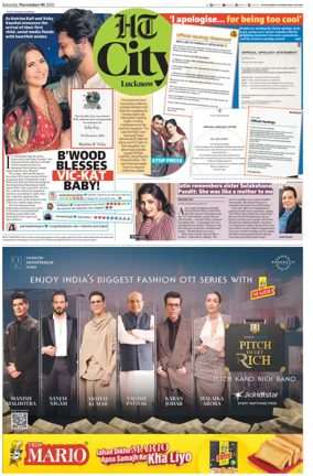 Cover of Hindustan Times (Lucknow) - Live