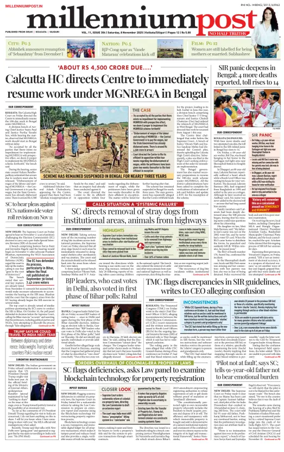 Cover of Millennium Post (Kolkata)