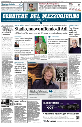 Cover of Corriere del Mezzogiorno (Campania)
