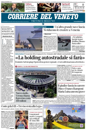 Cover of Corriere del Veneto (Treviso e Belluno)