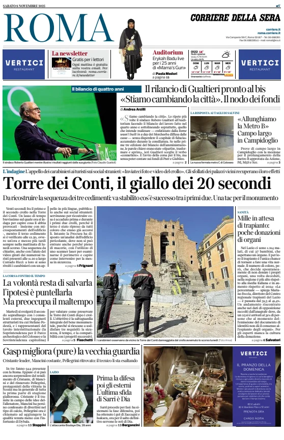 Cover of Corriere della Sera (Roma)