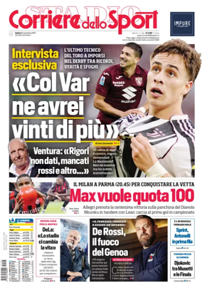 Cover of Corriere dello Sport
