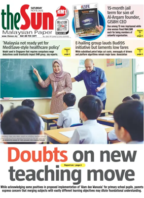 Cover of The Sun (Malaysia)