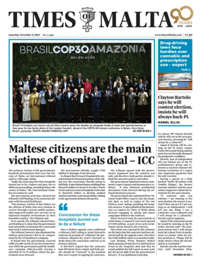 Cover of Times of Malta