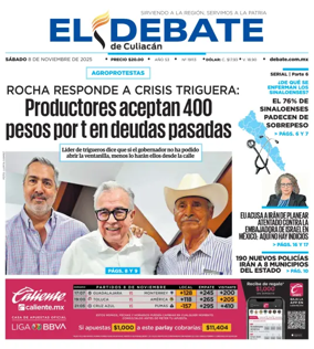 Cover of El Debate de Culiacán
