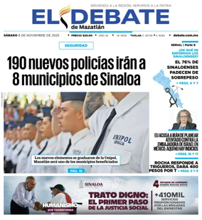 Cover of El Debate de Mazatlan