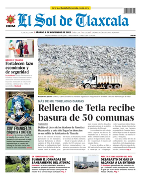 Cover of El Sol de Tlaxcala