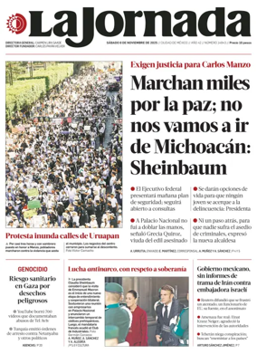 Cover of La Jornada