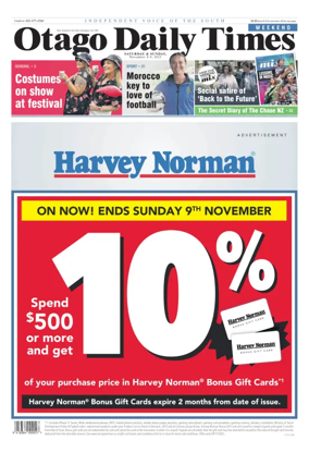 Cover of Otago Daily Times