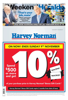 Cover of Weekend Herald