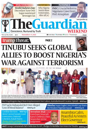 Cover of The Guardian Nigeria