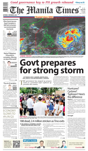 Cover of Manila Times