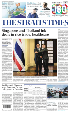 Cover of The Straits Times