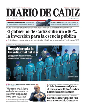 Cover of Diario de Cadiz