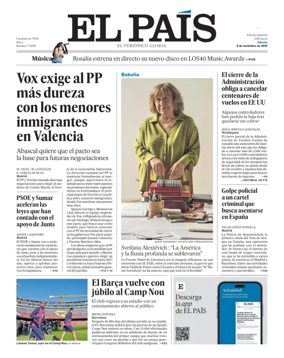 Cover of El País (Catalunya)