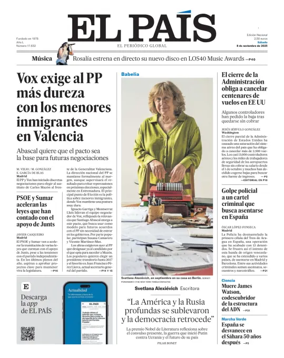 Cover of El País (Galicia)