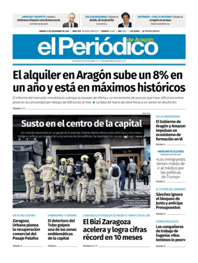 Cover of El Periódico Aragón