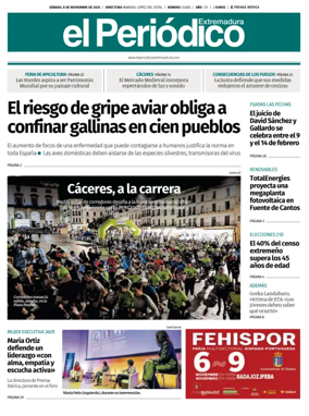 Cover of El Periódico Extremadura