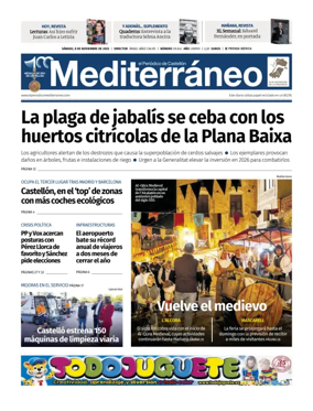 Cover of El Periódico Mediterráneo