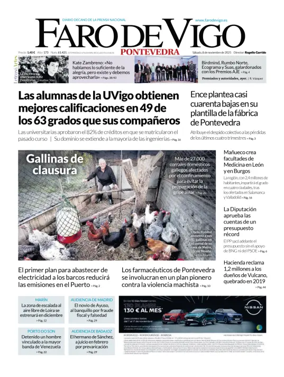 Cover of Faro de Vigo (Pontevedra)