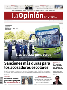 Cover of La Opinión de Murcia