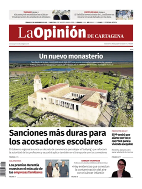 Cover of La Opinion de Murcia (Cartagena)