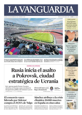 Cover of La Vanguardia