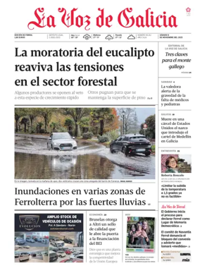 Cover of La Voz de Galicia (Ferrol)