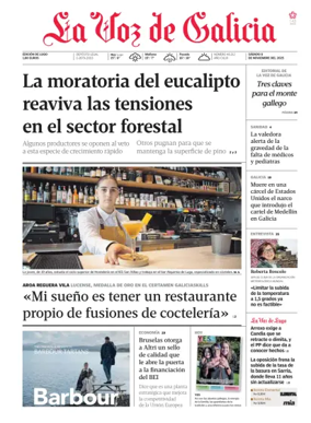 Cover of La Voz de Galicia (Lugo)