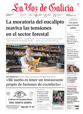 Cover of La Voz de Galicia (Monforte)