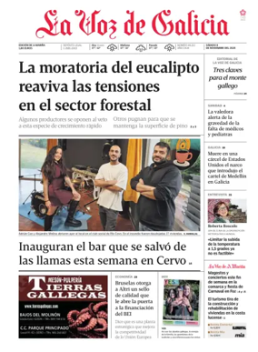 Cover of La Voz de Galicia (Viveiro)