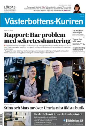 Cover of Västerbottens-Kuriren