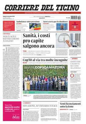 Cover of Corriere del Ticino