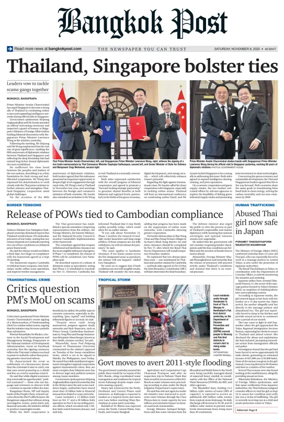 Cover of Bangkok Post