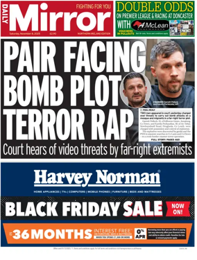 Cover of Daily Mirror (Northern Ireland)