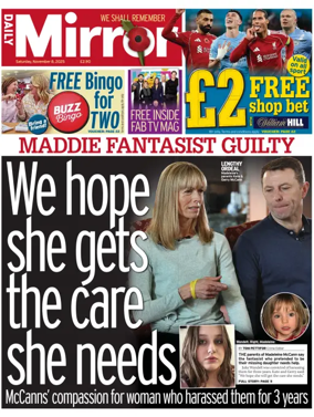 Cover of Daily Mirror