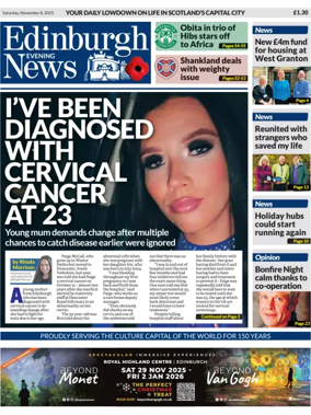 Cover of Edinburgh Evening News