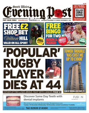 Cover of South Wales Evening Post