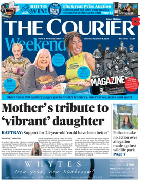 Cover of The Courier & Advertiser (Perth and Perthshire Edition)