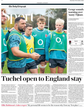 Cover of The Daily Telegraph - Sport Saturday