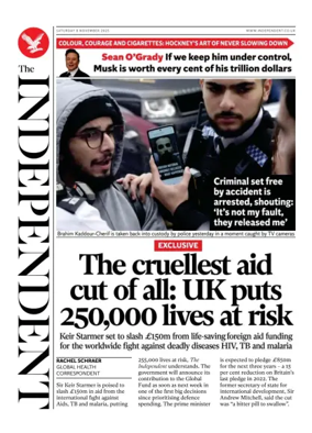 Cover of The Independent