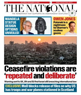 Cover of The National (Scotland)