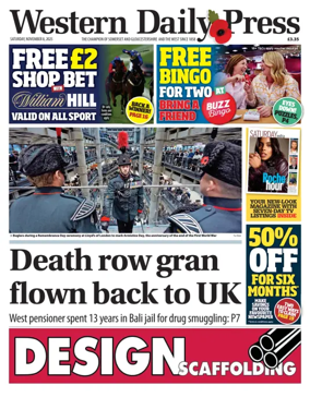 Cover of Western Daily Press (Saturday)