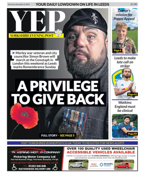 Cover of Yorkshire Evening Post