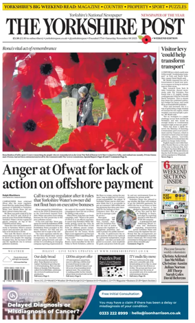 Cover of Yorkshire Post